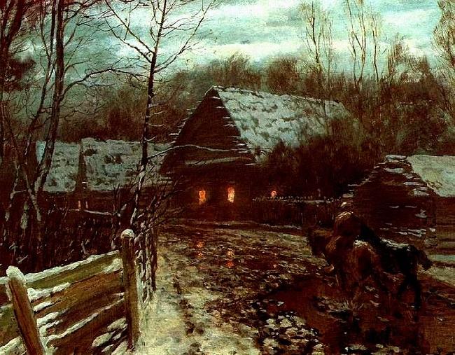 Nikolay Nikanorovich Dubovskoy The November evening china oil painting image